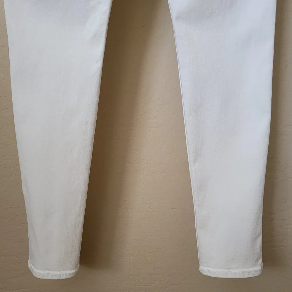 Abercrombie & Fitch Super Skinny White Denim Jeans
